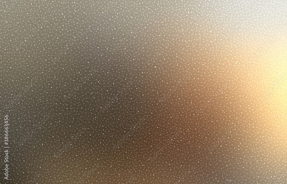 Obraz premium Diamond dust cover smooth metallic background with fiery glow. Shimmering smooth texture. Grey yellow orange gradient.