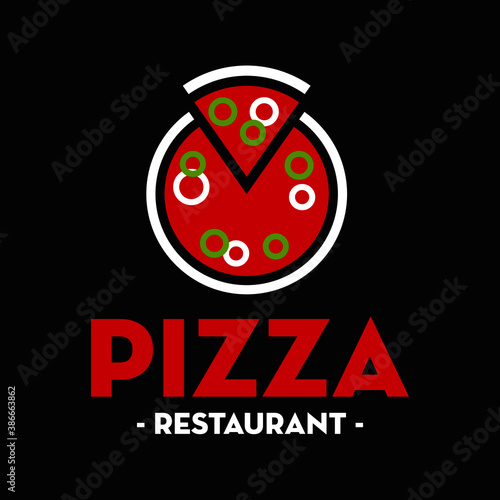 Pizzeria logo restauration pizza
