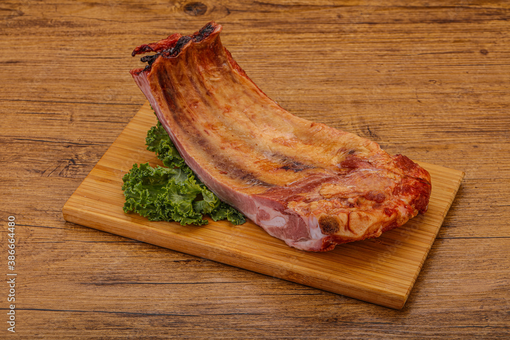 Smoked pork ribs with spices Smoked pork ribs with spices