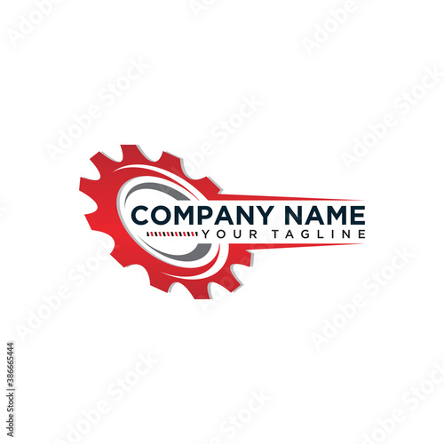 Gear Logo designs Template Vector, Mechanic logo symbol, Vector Illustration