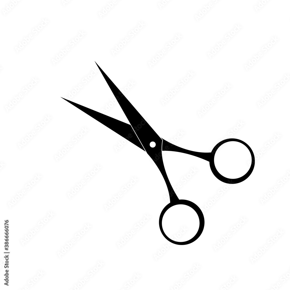 Scissors icon Trendy flat design style on white background. Scissors icon Trendy flat design style on white background.