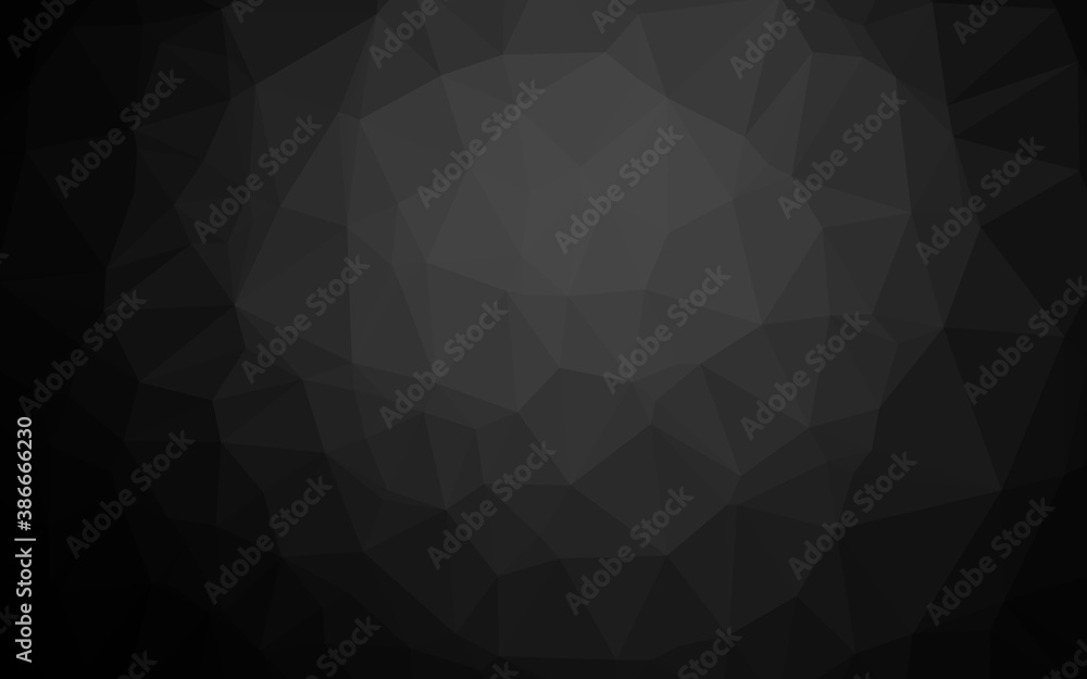 Dark Black vector shining triangular background. Dark Black vector shining triangular background.