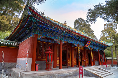 Yongan temple (Temple of Everlasting Peace) situated in the heart of Beihai park in Jade Flower Island. It's home to the White Dagoba - one of the most sacred Dagobas in Beijing © coward_lion
