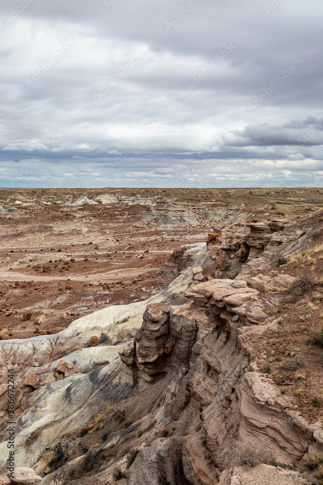 A View of the Painted Desert in Arizona