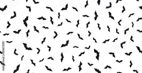 Wallpaper Mural Flying bat set, grunge illustration. Vector.	 Torontodigital.ca