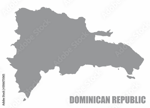 Dominican Republic silhouette map