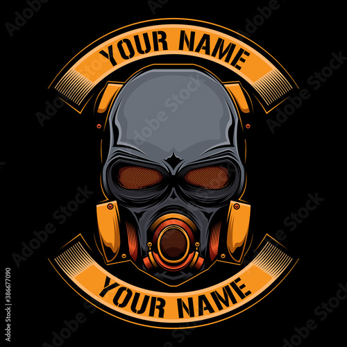 simple mask logo vector