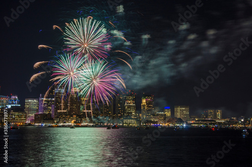 fireworks over the city © Liz