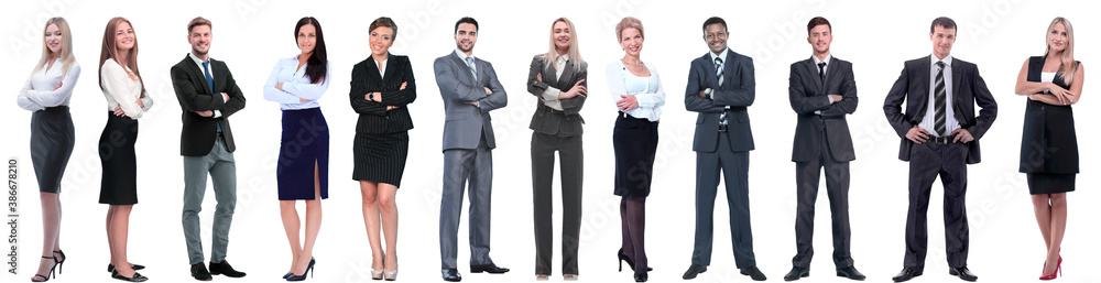 group of successful business people isolated on white group of successful business people isolated on white