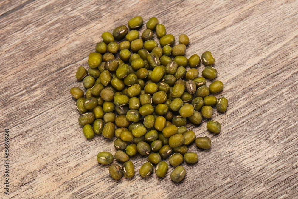 Dry raw beans mung for cooking Dry raw beans mung for cooking