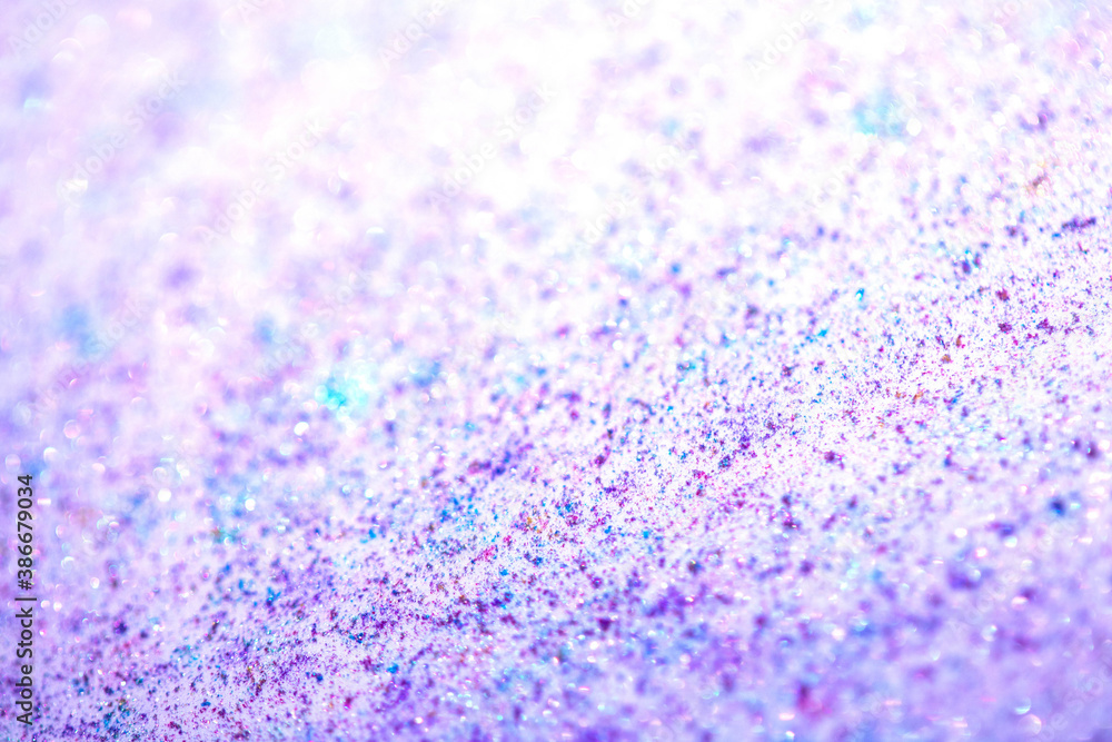 Obraz premium Close Up of Mica Glitter with Bokeh For Background