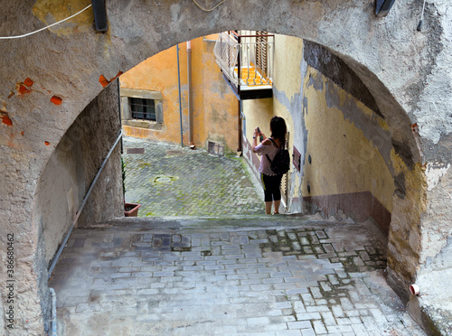 the ancient old town of naso Sicily Italy photo