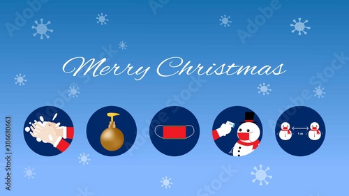Concepts of Christmas celebration and new normal