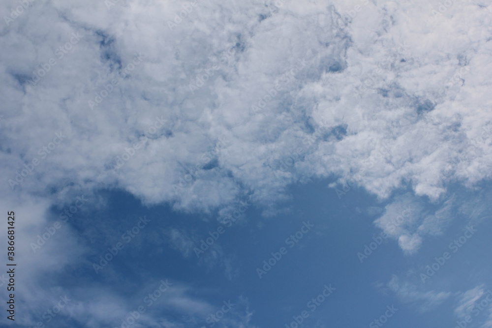 clouds in the blue sky clouds in the blue sky