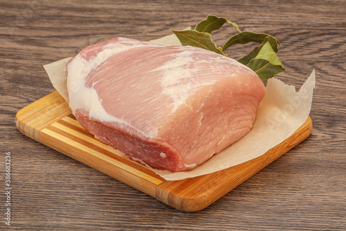 Raw pork meat for cooking