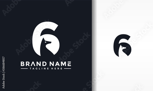 number six silhouette fox logo Free Download number six silhouette fox logo - GFXLoad