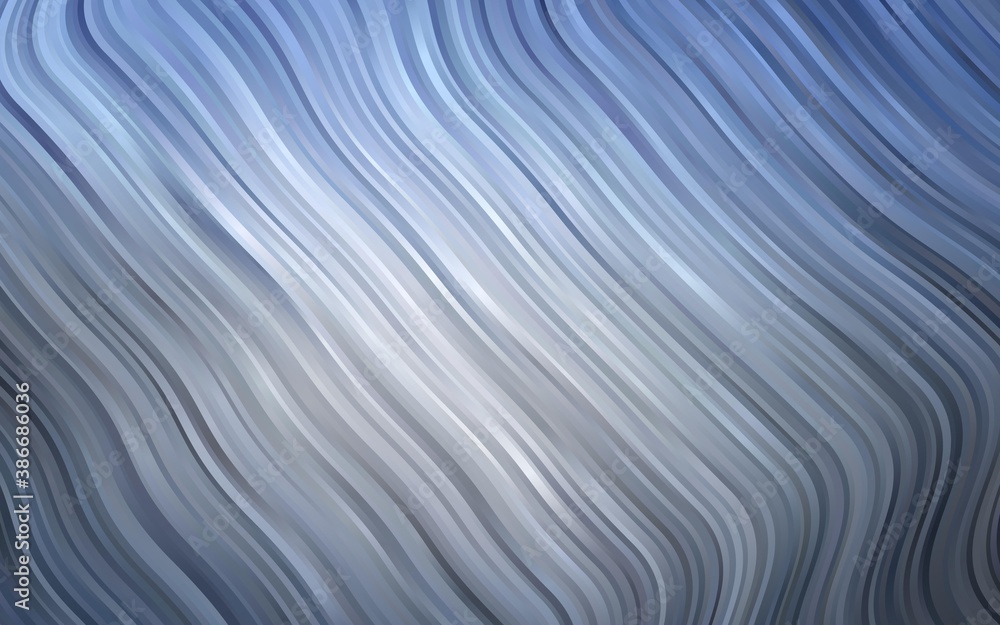 Light BLUE vector background with curved circles. Light BLUE vector background with curved circles.