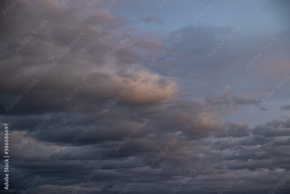 Image of dramatic sky with clouds