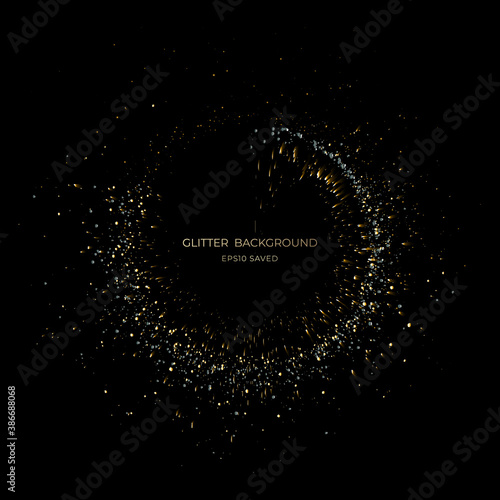 gold stardust light, glitter background