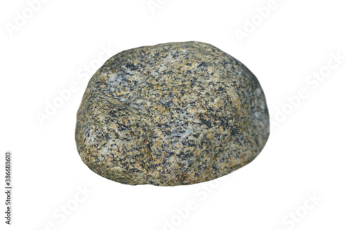 sample of granite rock (plutonic rock) isolated on a white background. © Montree