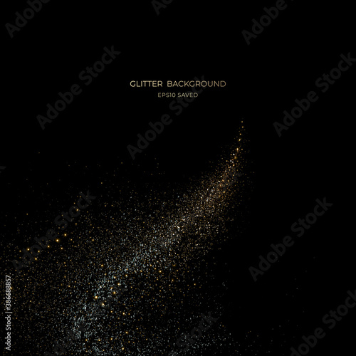 gold stardust light, glitter background