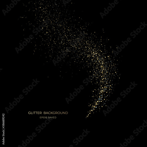 gold stardust light, glitter background
