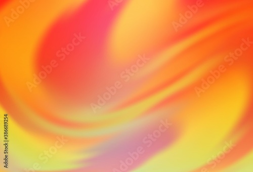 Light Orange vector blurred and colored pattern.