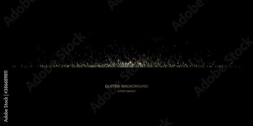 gold stardust light, glitter background