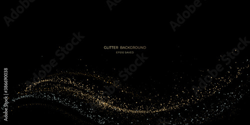 gold stardust light, glitter background