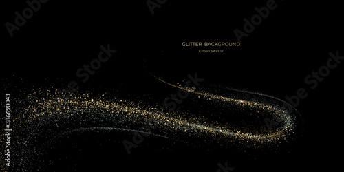 gold stardust light, glitter background