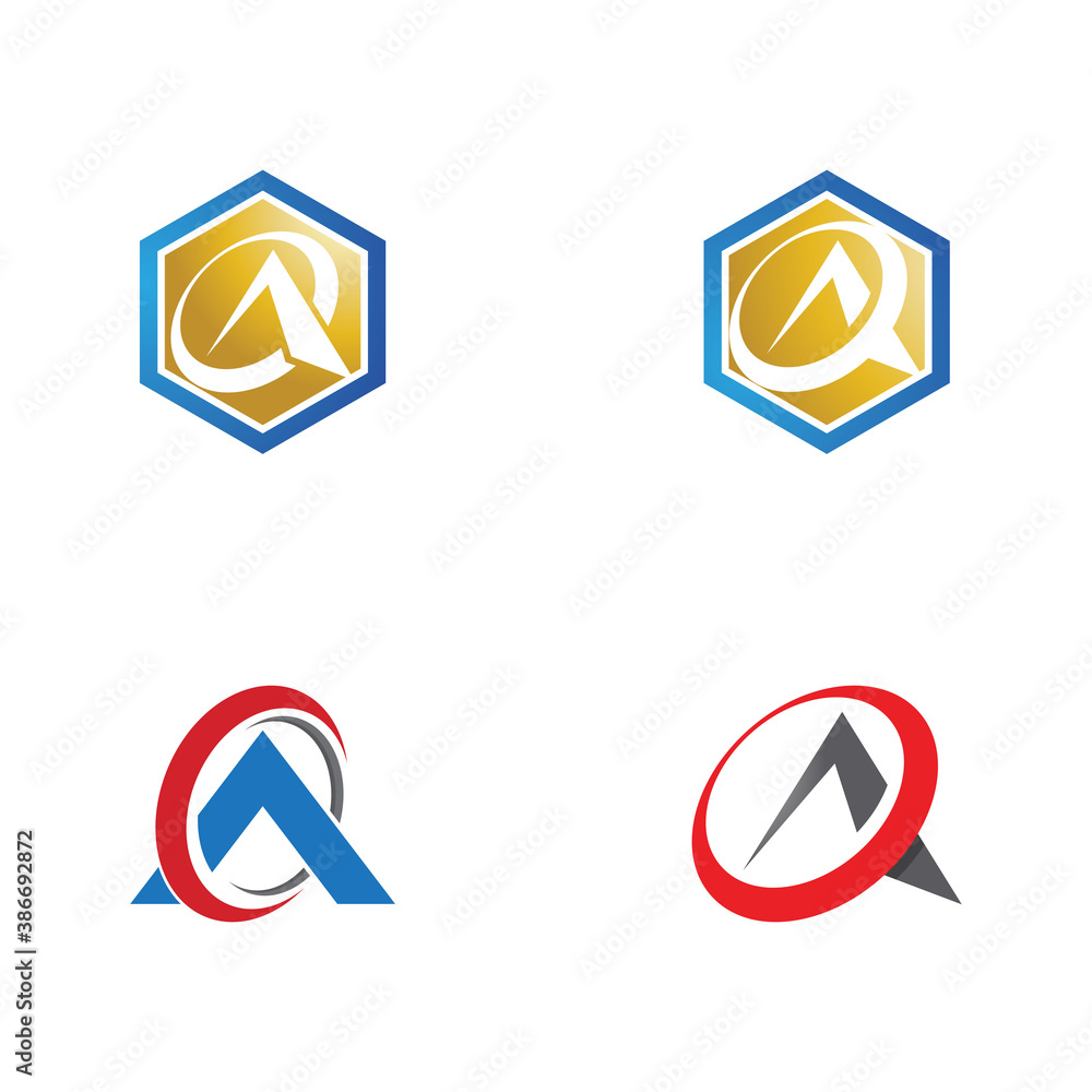 Set A Letter Logo Business Template Vector icon Set A Letter Logo Business Template Vector icon