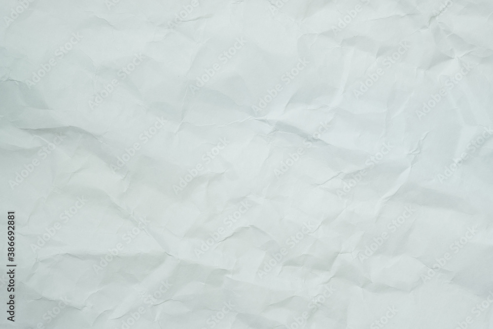 Fototapeta premium The texture of white recycle crumpled paper, copy space for text.
