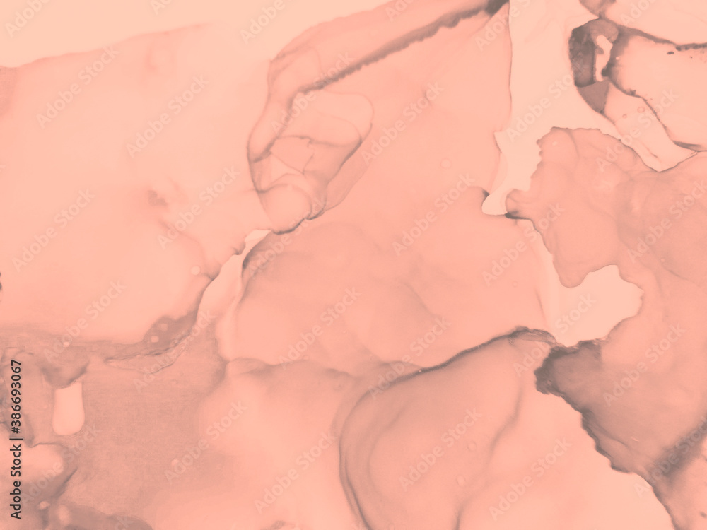 Fototapeta premium Dreamy Design. Watercolour Smoky Background.