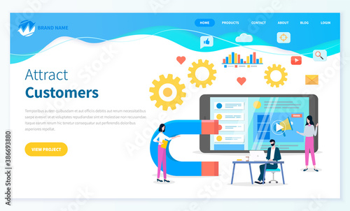 Attract customers for developing social websites, increase popularity of site in internet, social media, analysing consumer demands, video player at smartphone, digital marketing, landing page website