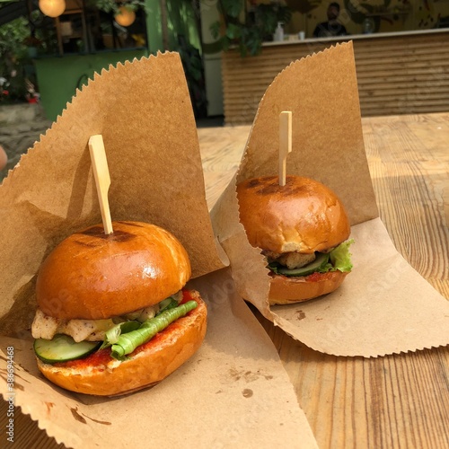 sandwich on a table, бургер, burger