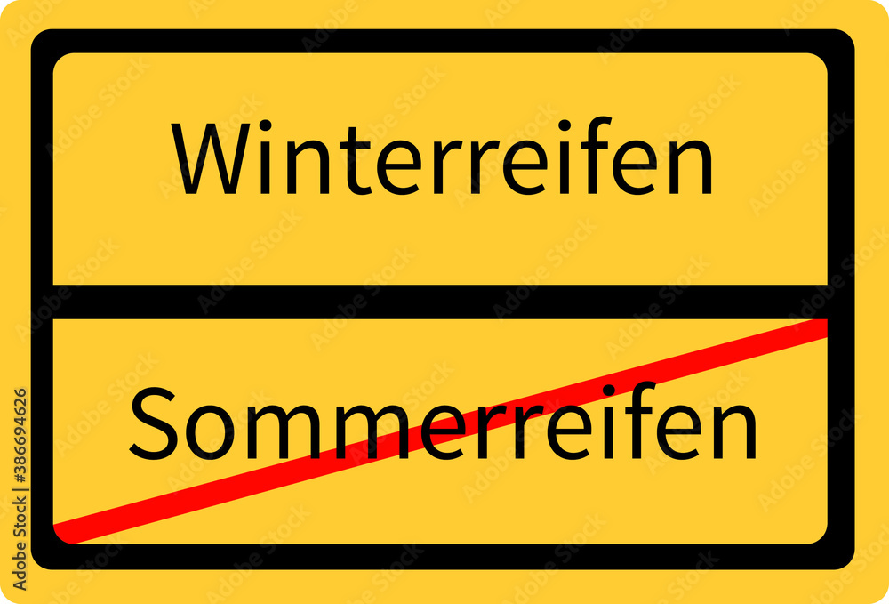 Obraz premium Wechsel von Sommerreifen auf Winterreifen Auto 