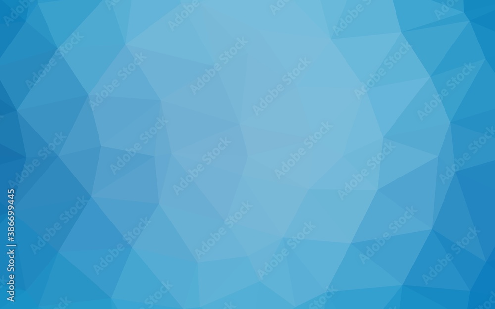 Light BLUE vector triangle mosaic texture. Light BLUE vector triangle mosaic texture.