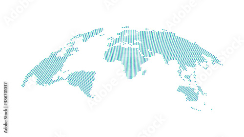 World map, detailed country map of the world, blue template for annual report format, business, infographic, global tourism - vector
