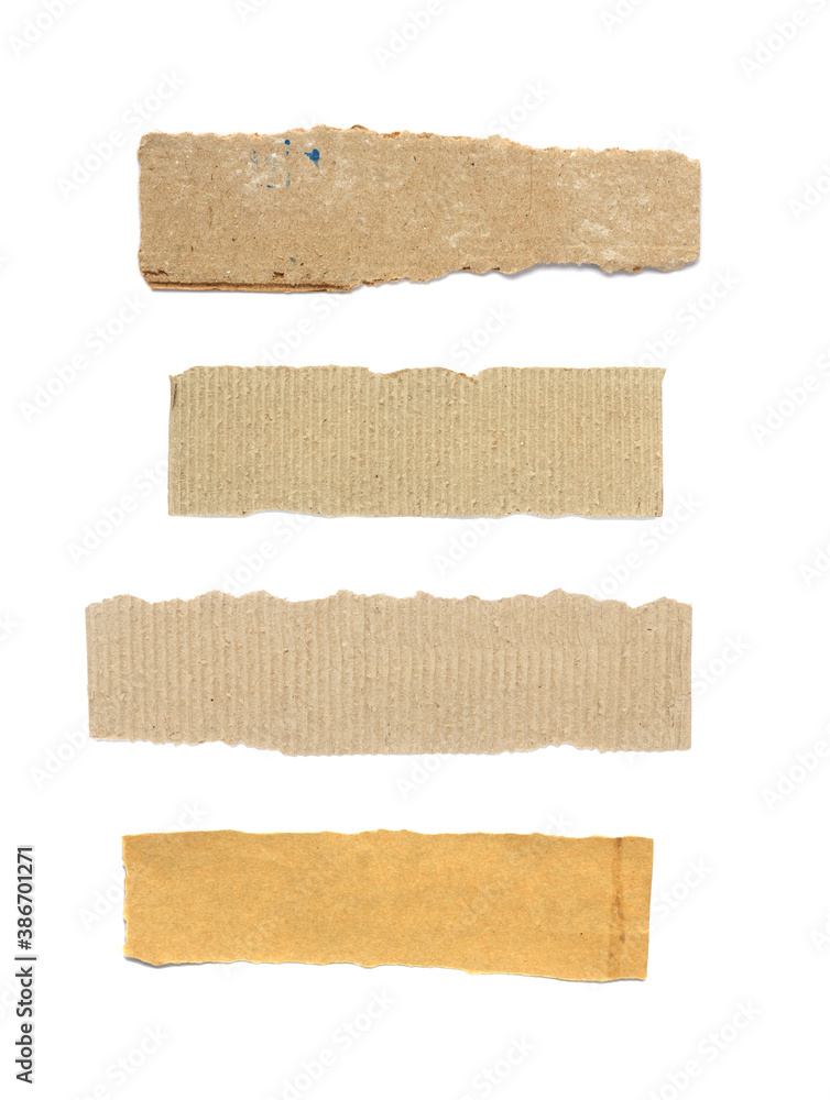 Kraft cardboard goffered. Cardboard ripped edge. Kraft cardboard goffered. Cardboard ripped edge.