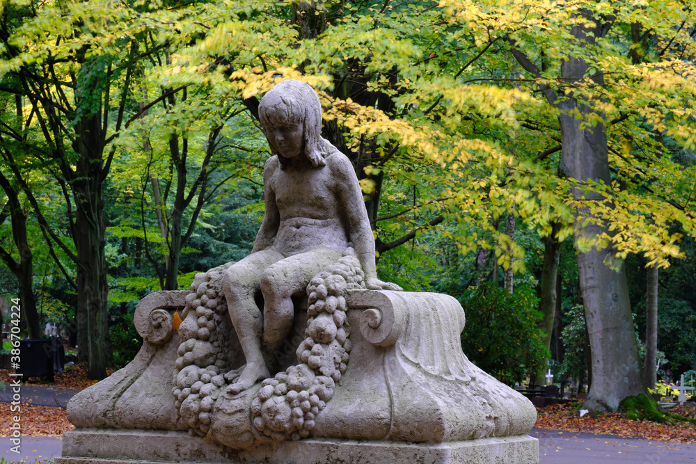 Central Cemetery in Szczecin (Poland). One of the largest necropolises in Europe