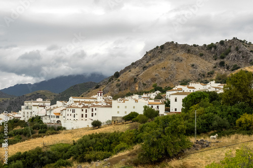 Benaocaz, white village in the province of Cadiz, Andalusia, Spain photo
