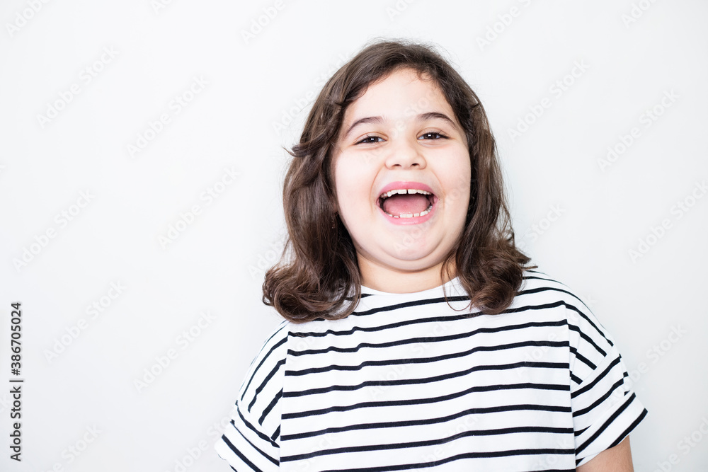 Portrait of a happy smiling kid girl Portrait of a happy smiling kid girl