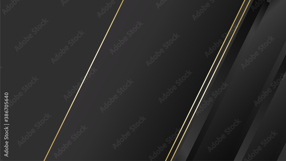 Abstract black and gold background design