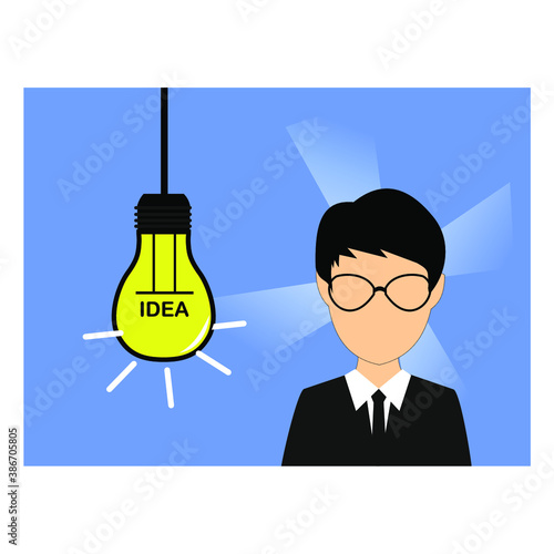 business creative idea, light, smart