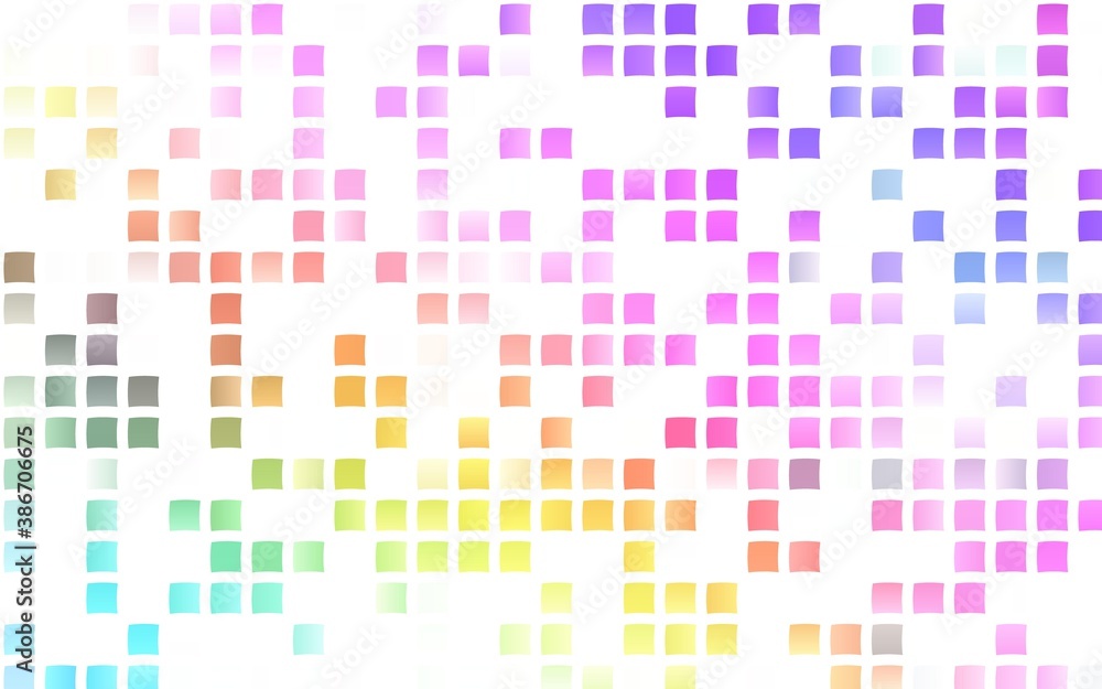 Fototapeta premium Light Multicolor, Rainbow vector layout with lines, rectangles.
