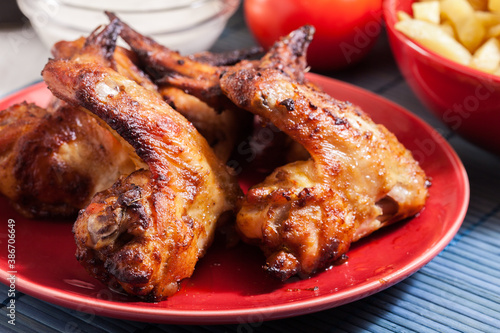 Tasty baked chicken wings