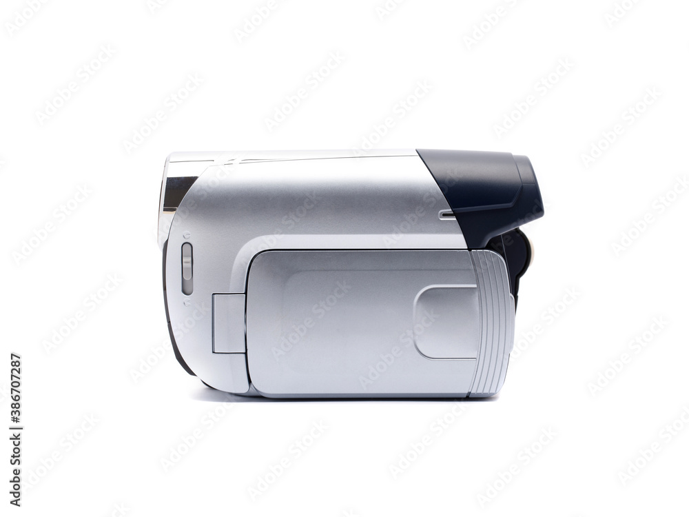 Digital video camcorder isolated on white background. Digital video camcorder isolated on white background.