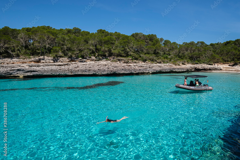 Calo des Borgit, Santanyi, Parc Natural de Mondragó, Mallorca, Balearic Islands, Spain Calo des Borgit, Santanyi, Parc Natural de Mondragó, Mallorca, Balearic Islands, Spain