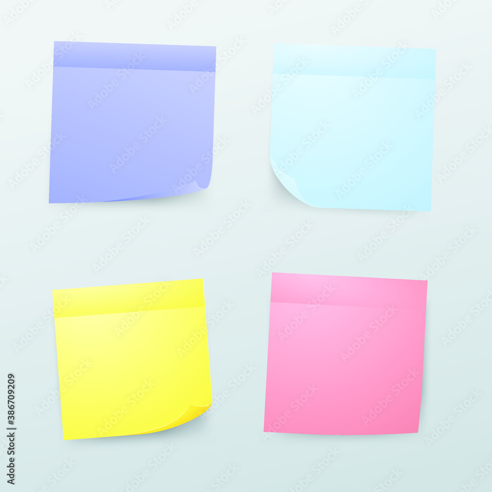 Vector illustration. A set of mockup stickers for posts. Vector illustration. A set of mockup stickers for posts.