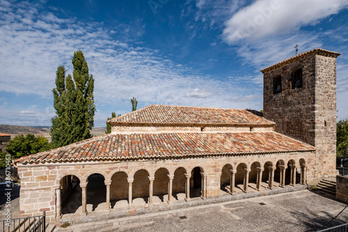 Church of the Savior,   13th century rural Romanesque, Carabias, Guadalajara, Spain photo